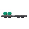 Busch 12205 Plattform- u. Fasswagen H0