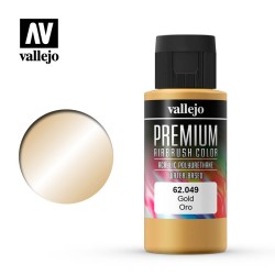 Vallejo 62049 Metallic, Gold, 60 ml