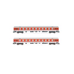 Arnold HN4308 DB AG, 2-unit pack 2nd class coach type Bomz, IC livery, period V
