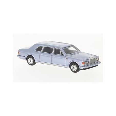 Brekina BOS87360 Rolls Royce Silver Spur II Touring Limousine metallic hellblau, 1985,