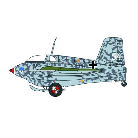 Oxford 81AC084S Messerschmitt Me 163B Komet - 14/JG 400, 1945 (ohne Hakenkreuz)
