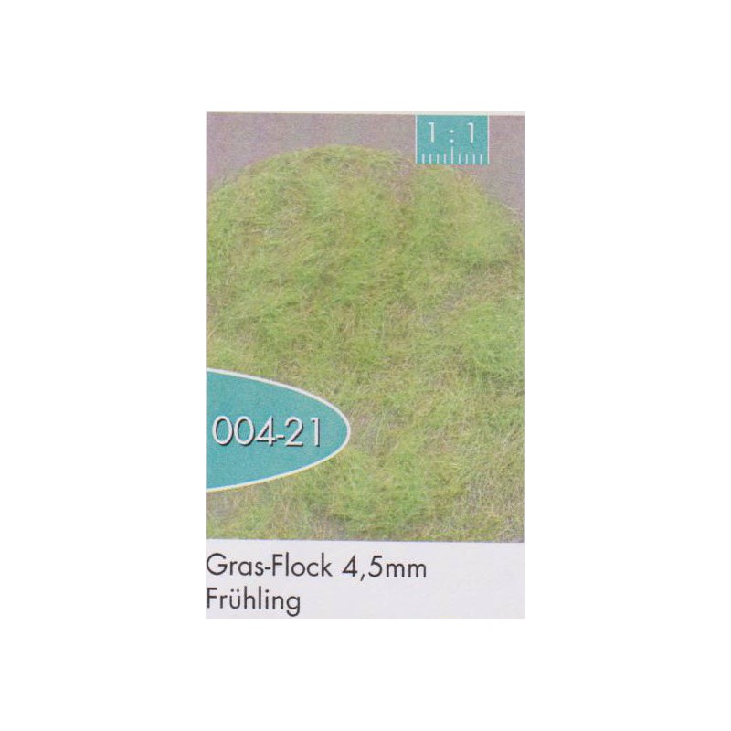 Silhouette 004-21 Græs-Flock 4.5 mm forår 1 : 87 50 g