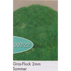 Silhouette 002-22 Græs-Flock 2 mm sommer, 1 : 87, 50 g