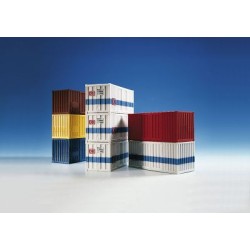 Kibri 10924 H0 20-Fuss-Container, 8 Stuec
