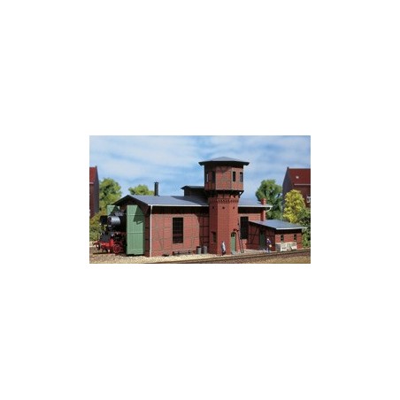 Auhagen 11400 Lokschuppen mit Wasserturm