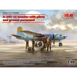 ICM 48288 A-26C-15 Invader with pilots and ground personnel 1/48