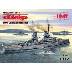 ICM S001 König WWI tysk krigsskib 1/350