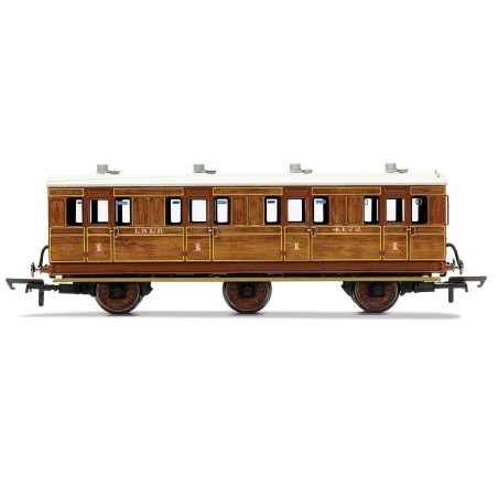 Hornby R40127 LNER, 6 Wheel Coach, 1st Class, Fitted Lights, 4172 - Era 3