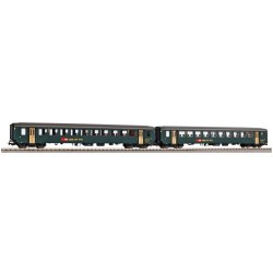 Piko 96786AC ~2er Set Personenwg. EW I B SBB grün  IV
