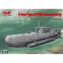 ICM S006 U-båd type XXVIIB Seehund early WWII German midget submarine 1/72