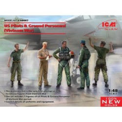 ICM 48087 US Air Force piloter og ground personel
(1965-73) 5 figurer 1/48