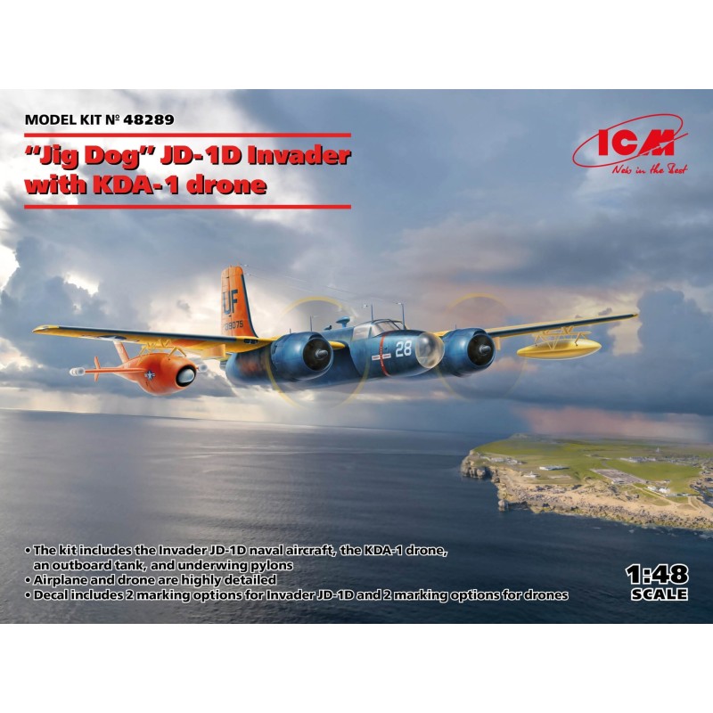 ICM 48289 “Jig Dog” JD-1D Invader with KDA-1 drone 1/48