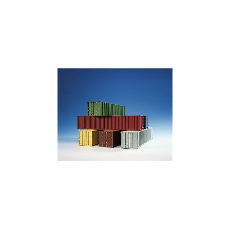 Kibri 10922 H0 40-Fuss-Container, 6 Stuec