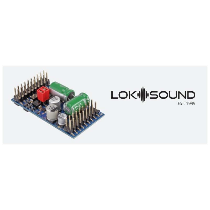 ESU 58315 LokSound 5 L DCC/MM/SX/M4 "Leerdecoder", Stiftleiste mit Adapter, Retail, Spurweite: 0