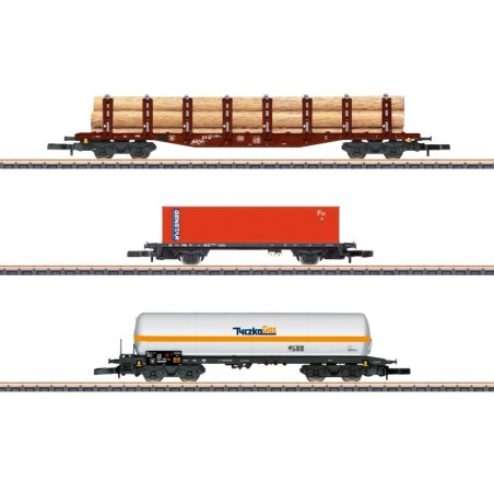 Märklin 82596 Güterwagen-Set mit gemischten Ladungen