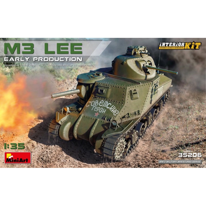 MiniArt 35206 M3 LEE EARLY PRODUCTION. INTERIOR KIT