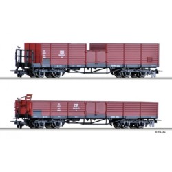 Tillig 15921 Güterwagenset der DR, bestehend aus zwei offenen Güterwagen OO, Ep. III
